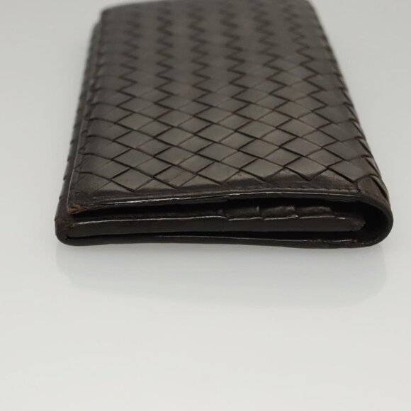 BOTTEGA VENETA INTRECCIATO Long Wallet Leather Brown 156819 Auth bs24196 - Picture 4 of 16
